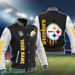 Pittsburgh Steelers 3D Baseball Jacket Trending Sport Gift For Fans Product Photo 1