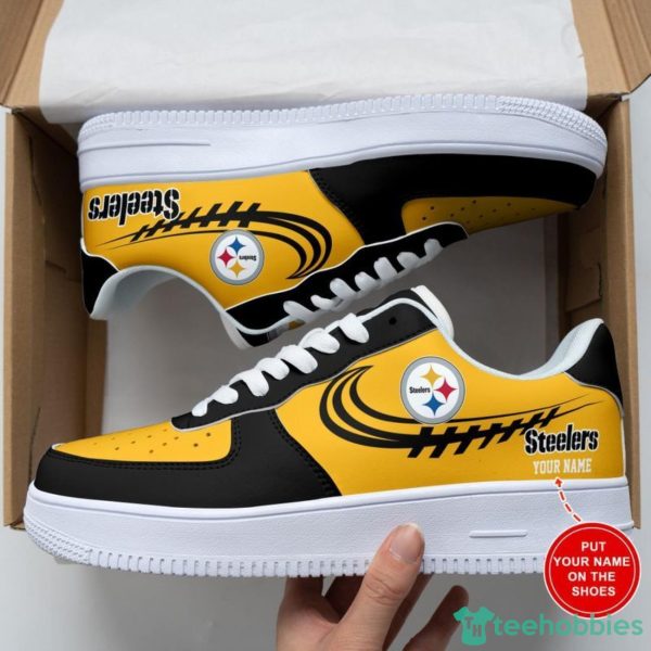 Pittsburgh Steelers AF1 Sneakers Sport Shoes Air Force Shoes Personalized Name For Fans Product Photo 2