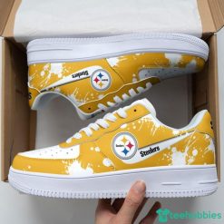 Pittsburgh Steelers Brush Pattern Air Force Shoes Men Women Sneakers AF1 Sneakers Product Photo 1