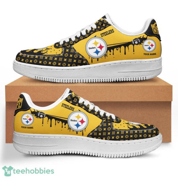 Pittsburgh Steelers Custom Name Shoes Air Force 1 Shoes Sport Team Sneakers Product Photo 1