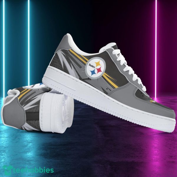 Pittsburgh Steelers Grey Air Force 1 Shoes Sport Sneakers Men Women Shoes Product Photo 3