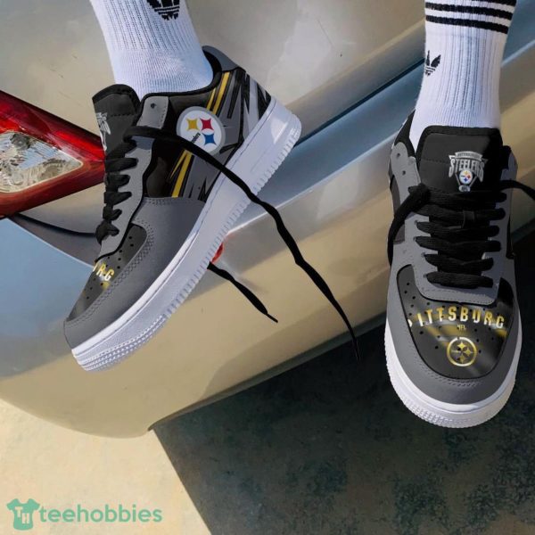 Pittsburgh Steelers Grey Air Force 1 Shoes Sport Sneakers Men Women Shoes Product Photo 4