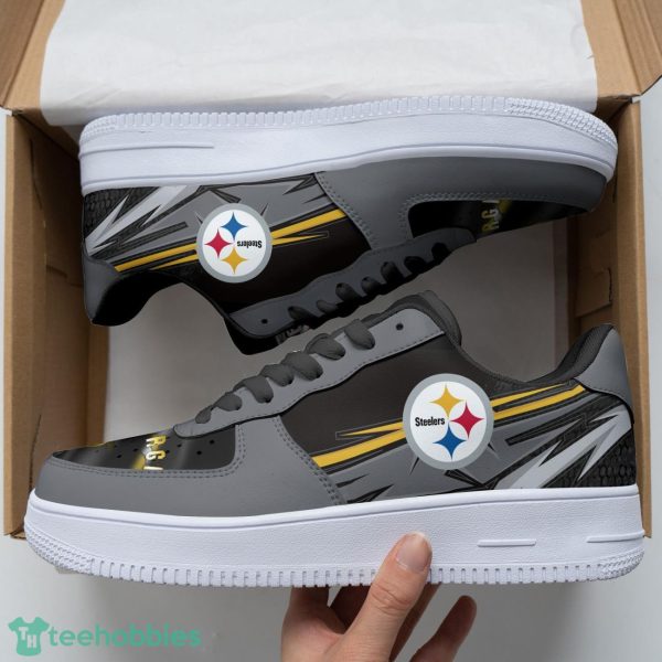 Pittsburgh Steelers Grey Air Force 1 Shoes Sport Sneakers Men Women Shoes Product Photo 1