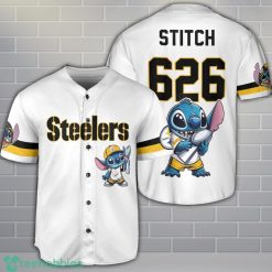 Pittsburgh Steelers Lilo And Stitch Champions Baseball Jersey Shirt Custom Name Number Team Gift Product Photo 1