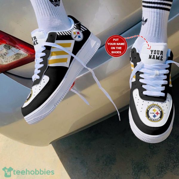 Pittsburgh Steelers Personalized Name Sneakers Air Force Shoes Sport Shoes Gift Product Photo 2