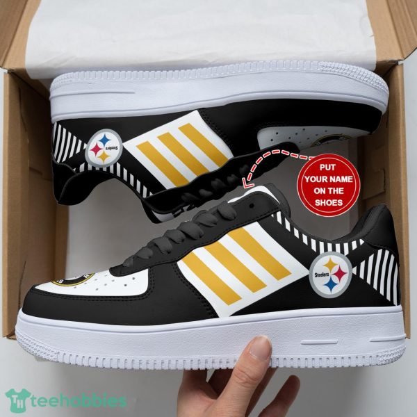 Pittsburgh Steelers Personalized Name Sneakers Air Force Shoes Sport Shoes Gift Product Photo 3
