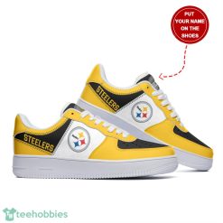 Pittsburgh Steelers Personalized Shoes Air Force 1 Shoes Yellow White Product Photo 1