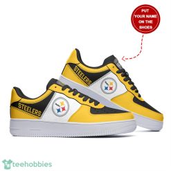 Pittsburgh Steelers Personalized Shoes Air Force 1 Shoes Yellow White image Pittsburgh Steelers Personalized Shoes Air Force 1 Shoes Yellow White Product Photo 4