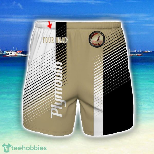 Plymouth Beach Shorts For Sport Fans Team Summer Gift Custom Name Product Photo 1