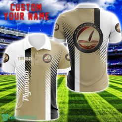 Plymouth Team Striped Style 3D Printed Polo SHirt For Fans Custom Name Product Photo 1
