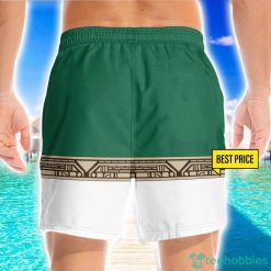 Power Ranger Zeo Green Funny Cosplay Costume 3D Beach Shorts For Men Gift Summer Gift Product Photo 2
