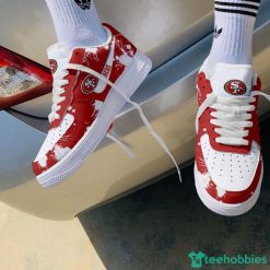San Francisco 49ers Brush Pattern Air Force Shoes Men Women Sneakers AF1 Sneakers Product Photo 2