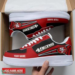 San Francisco 49ers Personalized Air Force 1 Shoes Sport Sneakers Men Women Shoes Custom Name Product Photo 3