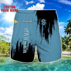 Seattle Kraken 3D Shorts All printing Beach Shorts Custom Name For Fans Product Photo 1