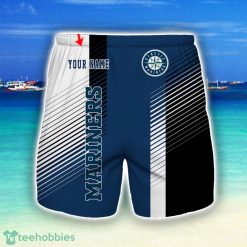 Seattle Mariners Beach Shorts For Sport Fans Team Summer Gift Custom Name Product Photo 1