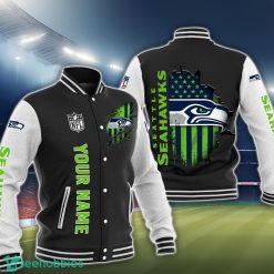 Seattle Seahawks 3D Baseball Jacket Trending Sport Gift For Fans Product Photo 1