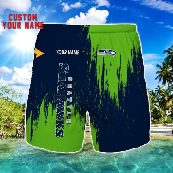 Seattle Seahawks 3D Shorts All printing Beach Shorts Custom Name For Fans Product Photo 1