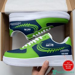 Seattle Seahawks AF1 Sneakers Sport Shoes Air Force Shoes Personalized Name For Fans Product Photo 2
