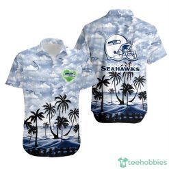 Seattle Seahawks Coconut Palms Limited Edition Hawaii Shirt Summer Beach Shirt Product Photo 1