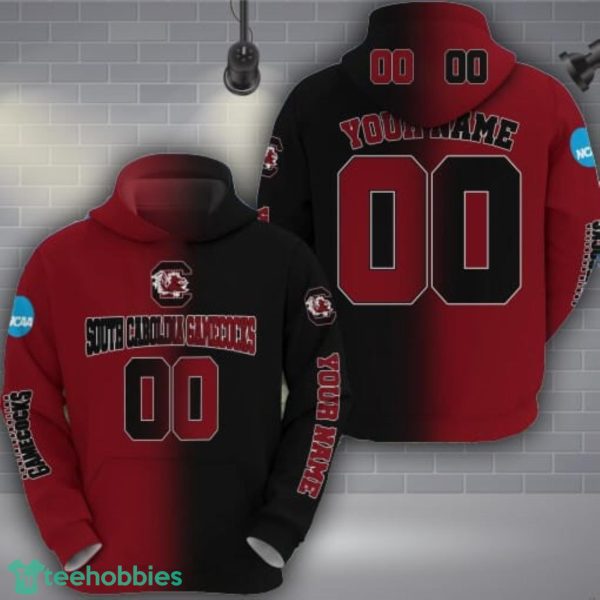 South Carolina Gamecocks 3D Hoodie Custom Name Number Unisex Football Team Hoodie Product Photo 1