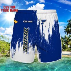 St Louis Blues 3D Shorts All printing Beach Shorts Custom Name For Fans Product Photo 1
