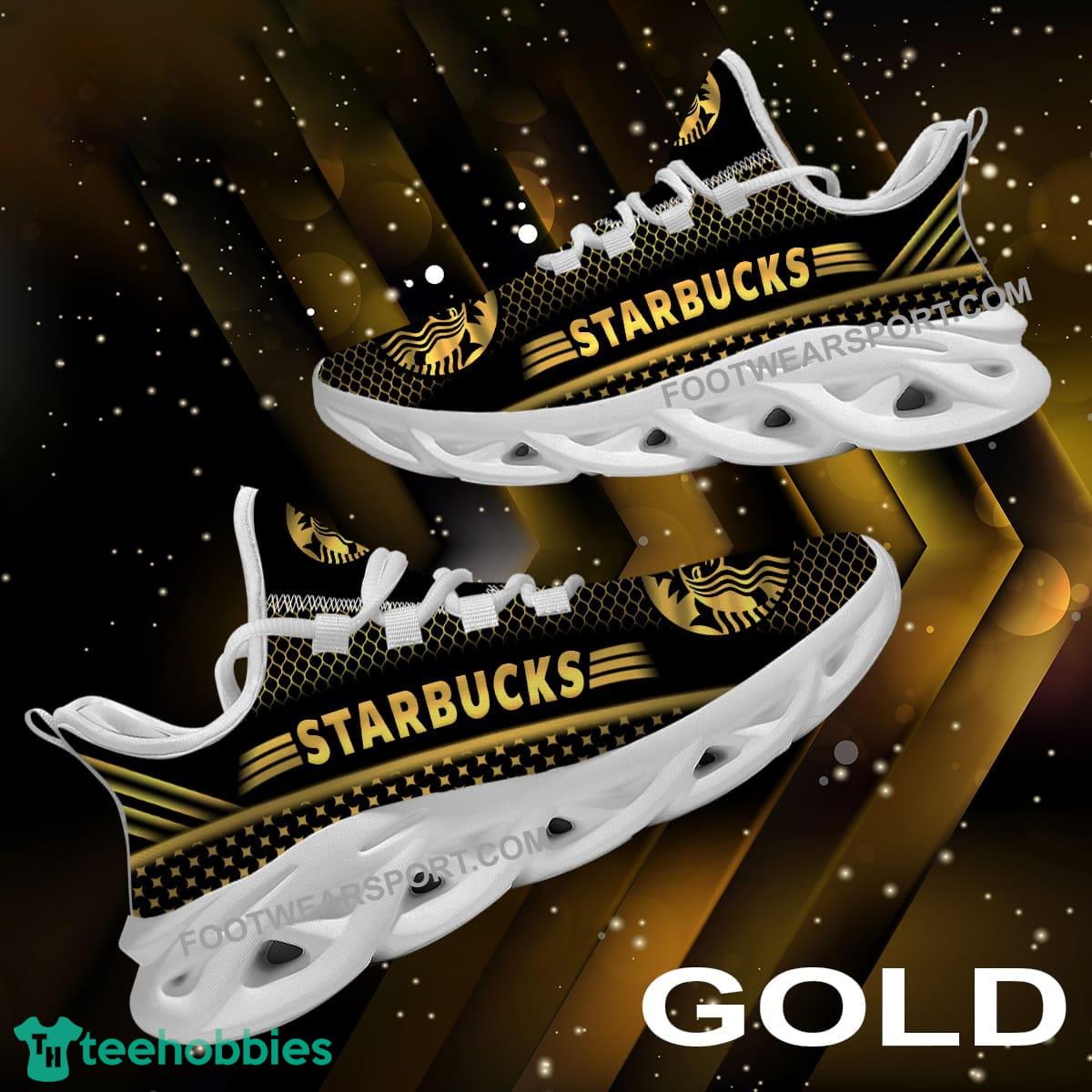 Starbucks Max Soul Shoes Gold Chunky Sneaker Modern For Fans Gift - Starbucks Max Soul Shoes Gold Chunky Sneaker Modern For Fans Gift