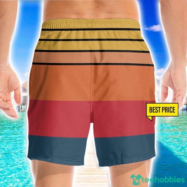 Stop Staring At My Coc Red Funny Style 3D Beach Shorts For Men Gift Summer Gift Product Photo 2