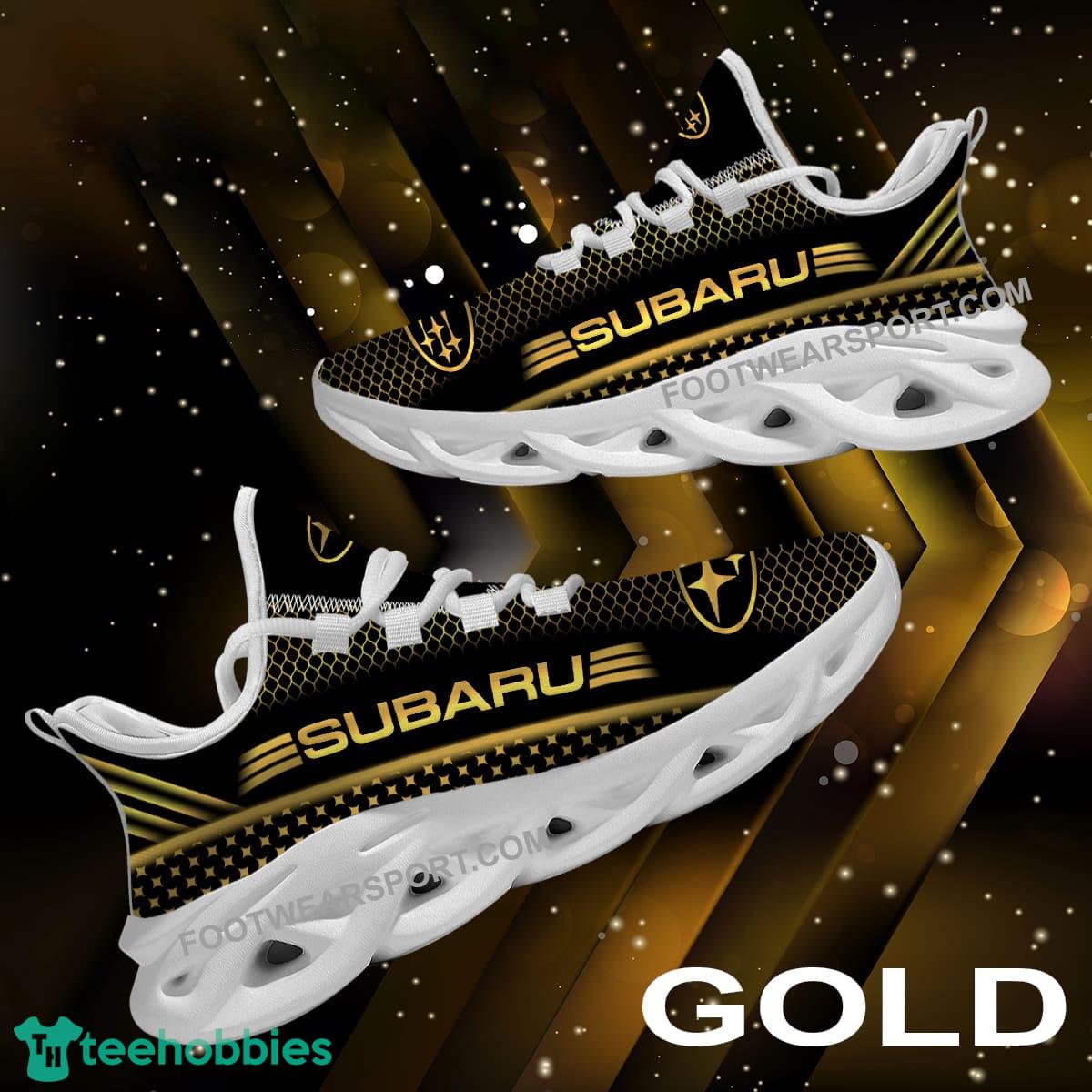 Subaru Racing Max Soul Shoes Gold Sport Sneaker Recognizable For Fans Gift - Subaru Racing Max Soul Shoes Gold Sport Sneaker Recognizable For Fans Gift