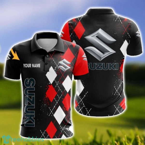 Suzuki Caro And Logo 3D Polo Shirt For Men Limited Custom Name Product Photo 1