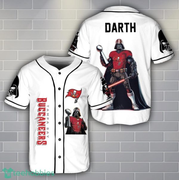 Tampa Bay Buccaneers Darth Vader 3D Baseball Jersey Shirt Product Photo 1