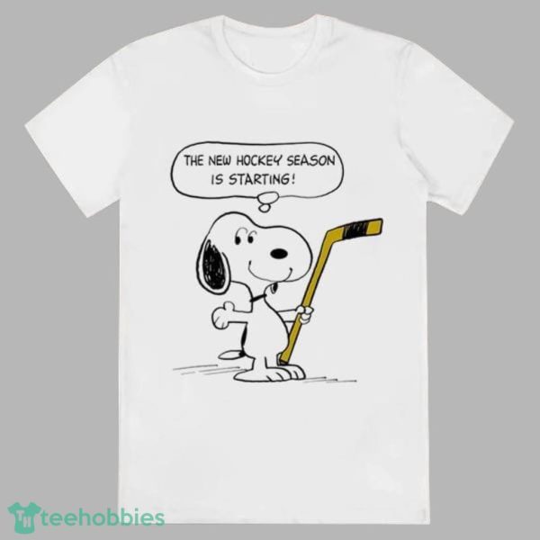 The New Hockey Season Is Starting Snoopy Shirt Product Photo 1