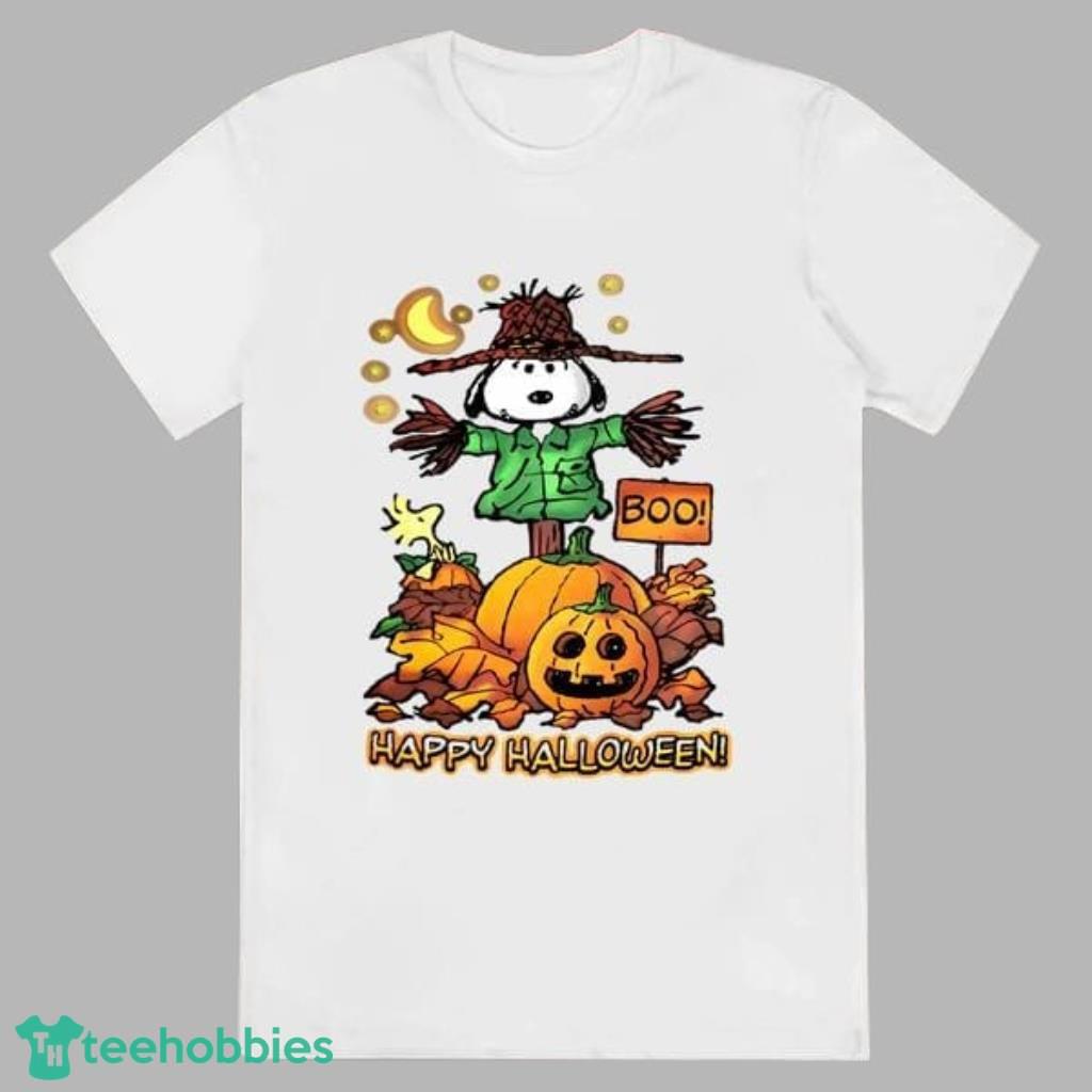The Peanuts Funny Snoopy Pumpkin Happy Halloween T-shirt Product Photo 1