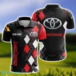Toyota - Land Cruiser Caro And Logo 3D Polo Shirt For Men Limited Custom Name Product Photo 1