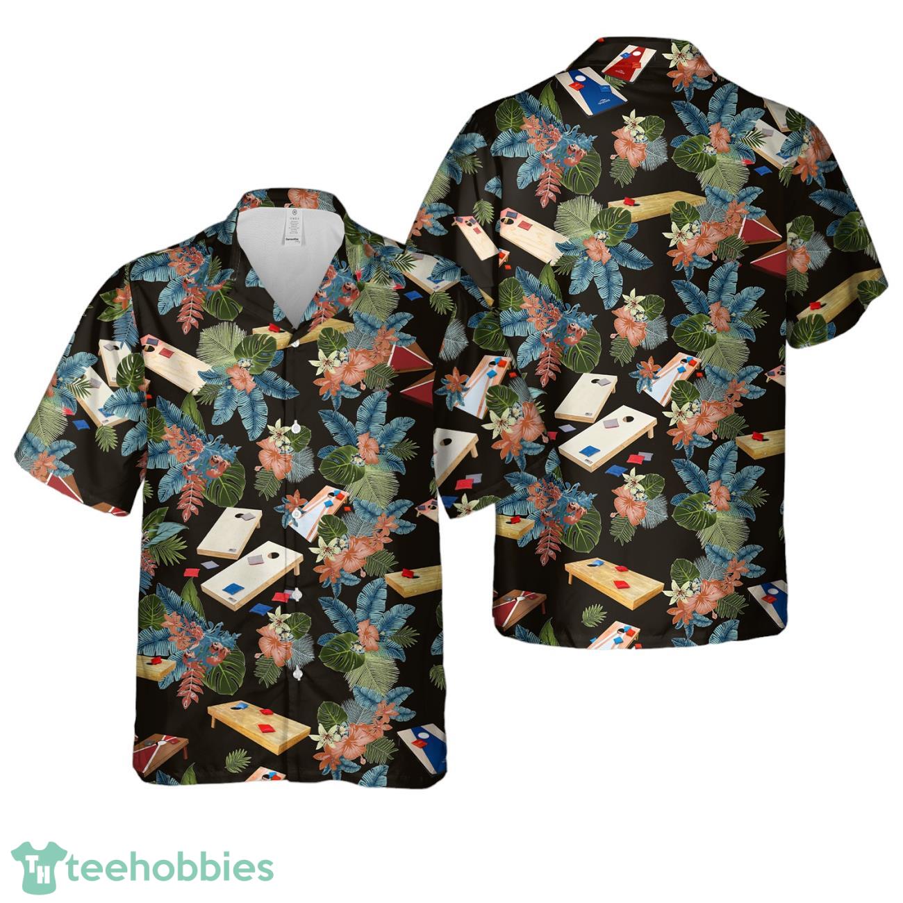 Tropical Cornhole Hawaiian Shirt Tropical Cornhole Hawaiian Shirt Product Photo 1
