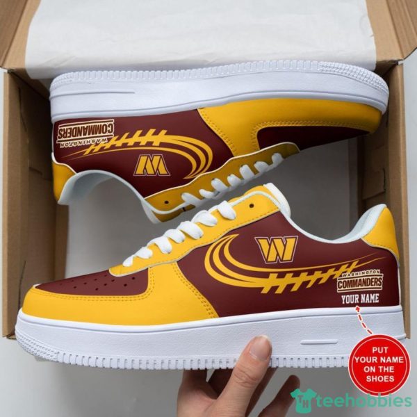 Washington Commanders AF1 Sneakers Sport Shoes Air Force Shoes Personalized Name For Fans Product Photo 2