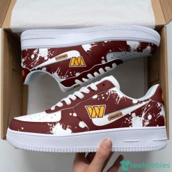 Washington Commanders Brush Pattern Air Force Shoes Men Women Sneakers AF1 Sneakers Product Photo 1