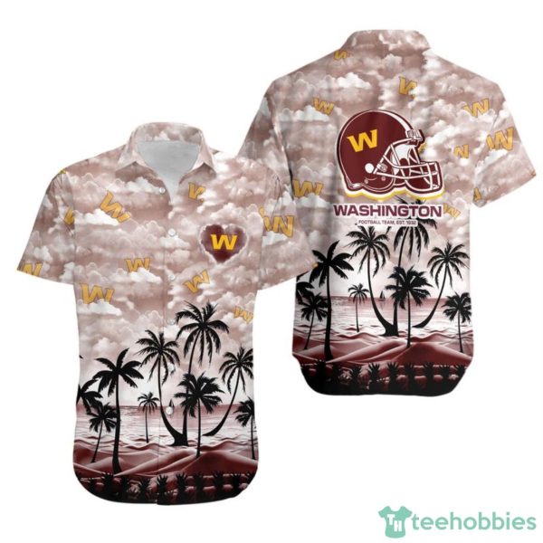 Washington Football Team Coconut Palms Limited Edition Hawaii Shirt Summer Beach Shirt Product Photo 1