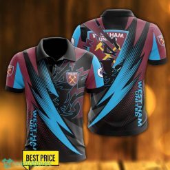 West Ham United F.C 3D Polo Shirt Golf Lover Gift For Men Product Photo 1