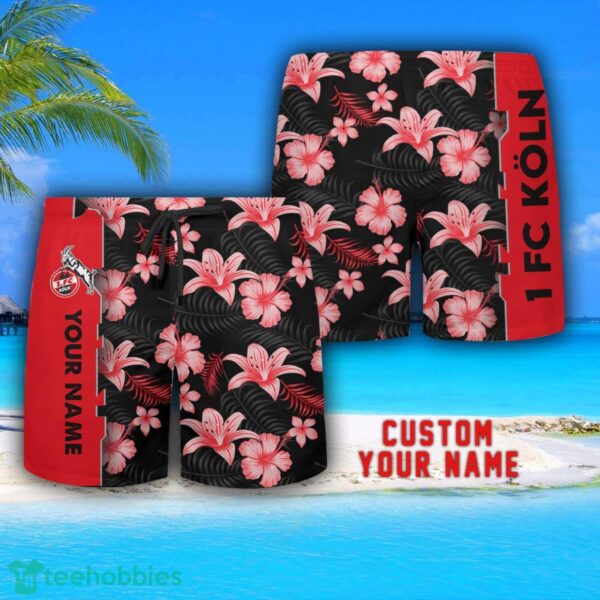 1 FC Köln Tropical Combo Hawaiian Shirt And Shorts Personalized Name For Fans Product Photo 3