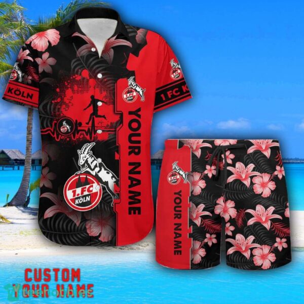 1 FC Köln Tropical Combo Hawaiian Shirt And Shorts Personalized Name For Fans Product Photo 1