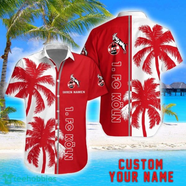 1. FC Koln Coconut Pattern Hawaiian Shirt And Shorts Personalized Name Unique Gift For Summer Product Photo 1