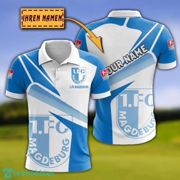 1. FC Magdeburg 3D Polo Shirt Custom Name For Fans Product Photo 1