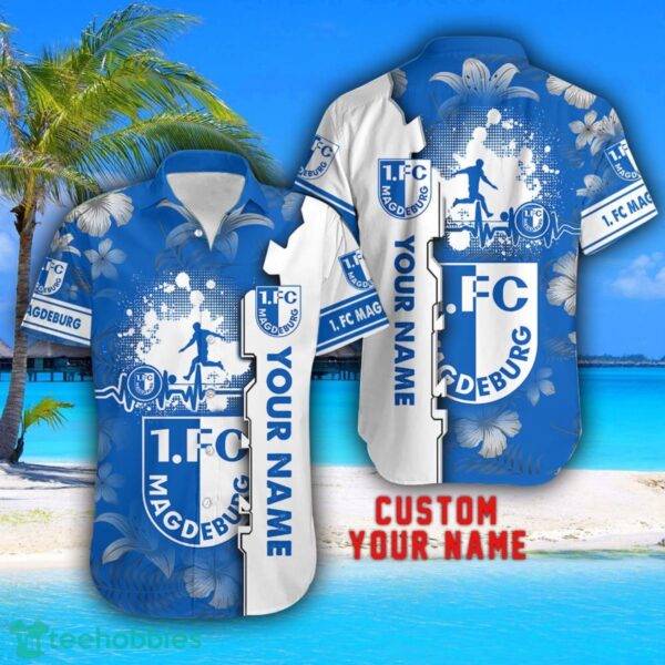 1. FC Magdeburg Tropical Combo Hawaiian Shirt And Shorts Personalized Name For Fans Product Photo 2