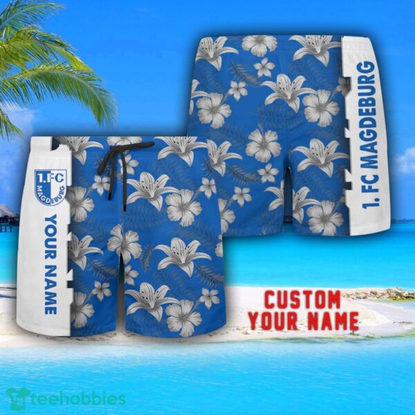 1. FC Magdeburg Tropical Combo Hawaiian Shirt And Shorts Personalized Name For Fans Product Photo 3