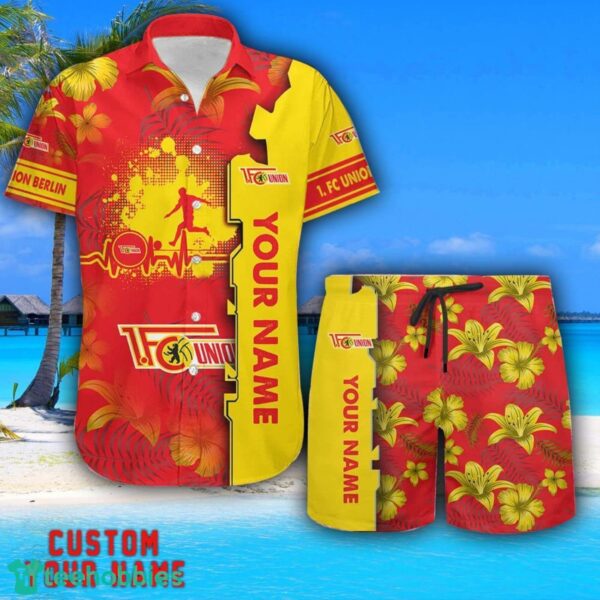 1. FC Union Berlin Tropical Combo Hawaiian Shirt And Shorts Personalized Name For Fans Product Photo 3