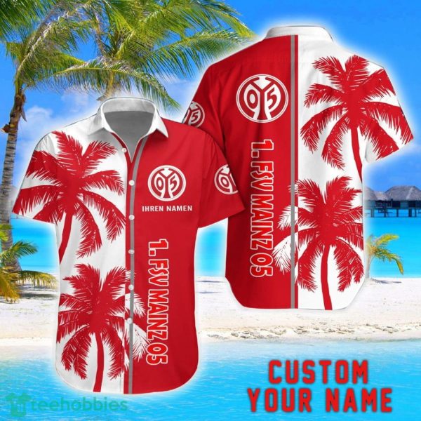 1. FSV Mainz 05 Coconut Pattern Hawaiian Shirt And Shorts Personalized Name Unique Gift For Summer Product Photo 1