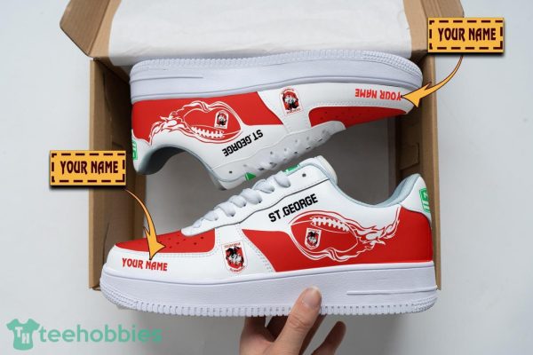 St. George Illawarra Dragons Air Force Shoes Custom Name Men Women Gift AF1 Shoes Product Photo 1