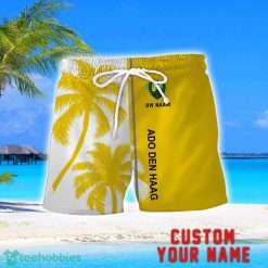 ADO Den Haag Coconut Pattern Hawaiian Shirt And Shorts Personalized Name Unique Gift For Summer Product Photo 2