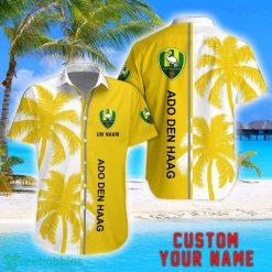 ADO Den Haag Coconut Pattern Hawaiian Shirt And Shorts Personalized Name Unique Gift For Summer Product Photo 1