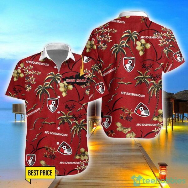 A.F.C. Bournemouth 3D Hawaiian Shirt And Shorts Custom Name Beach Shirt Product Photo 1